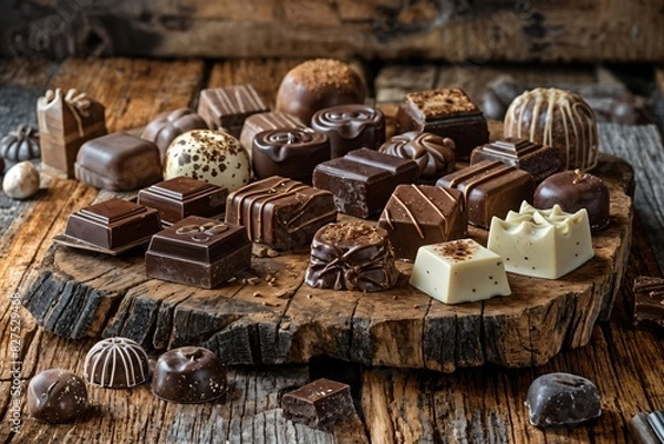 Obraz assortment of chocolate bonbons