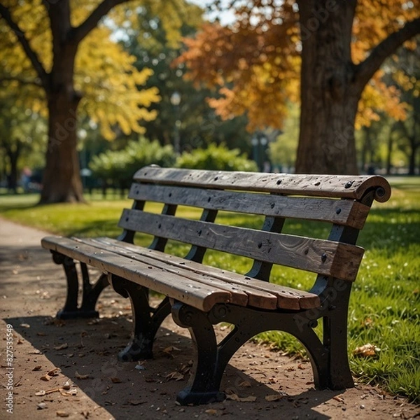 Obraz bench in the park