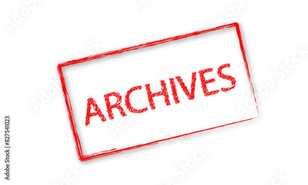 Obraz Archives tampon