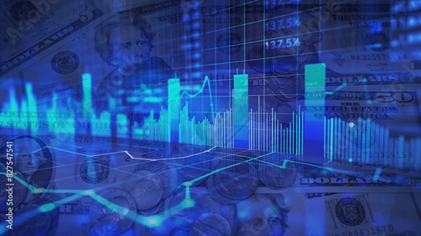 Fototapeta アメリカの経済や金融のイメージ