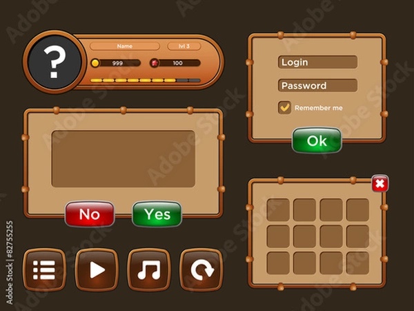 Obraz game interface