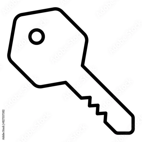Fototapeta Keys line icon