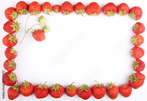 Fototapeta Strawberry frame