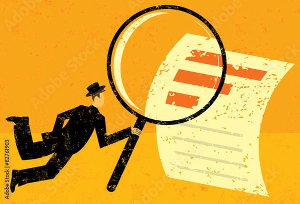 Obraz Examining Financial Data