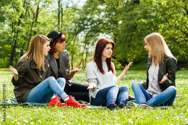 Fototapeta Conflicts between friends