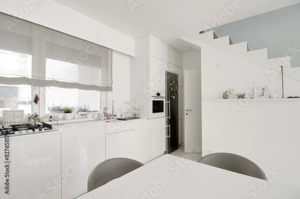Obraz white kitchen