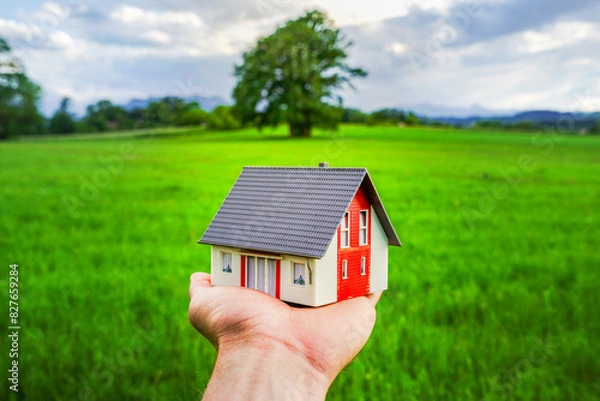 Obraz Traum vom Eigenheim