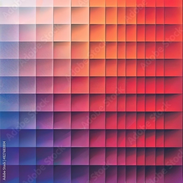 Fototapeta Gradient geometric pattern vivid colorful wallpaper background.