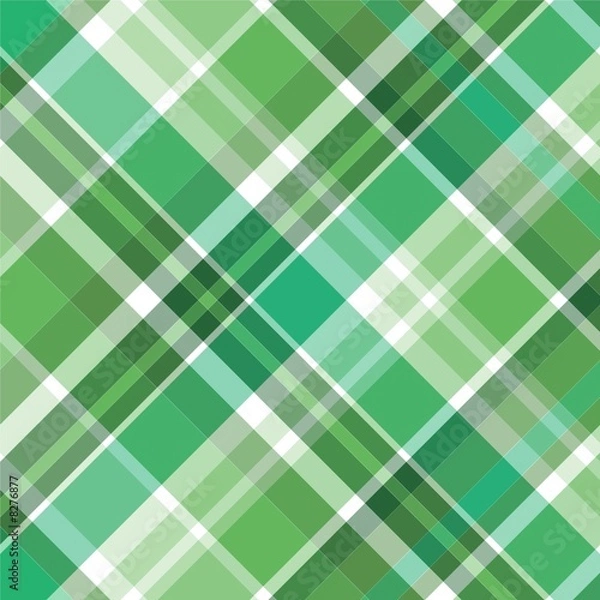 Fototapeta Green plaid pattern