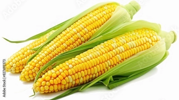 Obraz Corn isolated on a clean white background