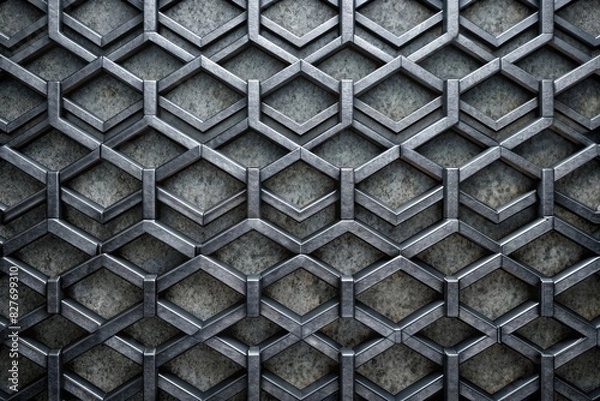 Fototapeta Abstract Dark Geometric Pattern Background