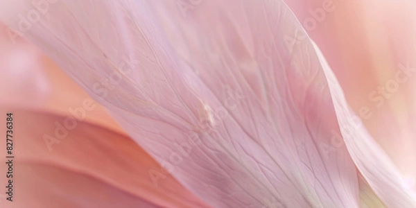 Fototapeta Soft Pastel Pink Flower Petals in Close Up Abstract