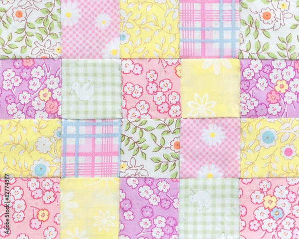 Fototapeta Patchwork Quilt , Basic pattern square