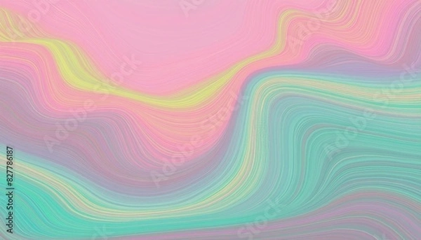 Fototapeta Abstract colorful background with waves