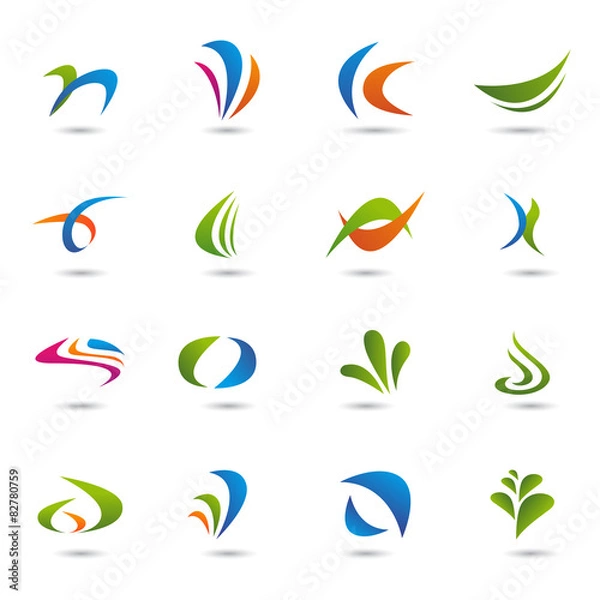 Fototapeta Abstract Icons Set