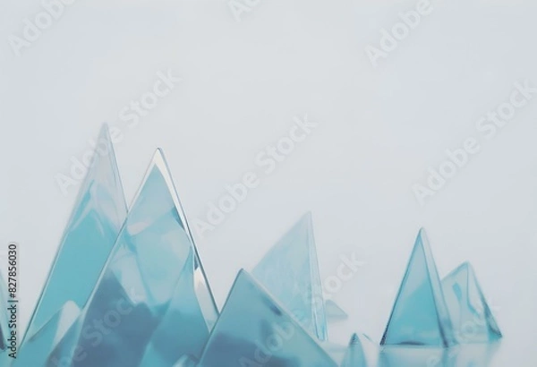 Obraz muted tones, 3.5mm film, minimalist, ice. Generative AI.	
