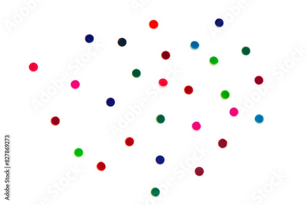 Fototapeta simple white flat lay christmas scene Isolated on A Transparent Background