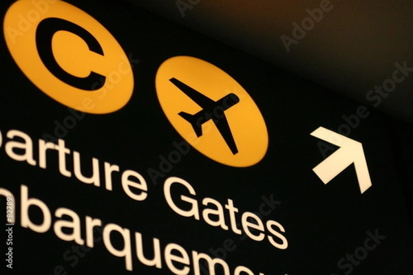 Obraz airport sign