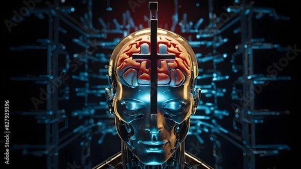 Obraz Divine Intelligence: Bridging Humanity and Technology