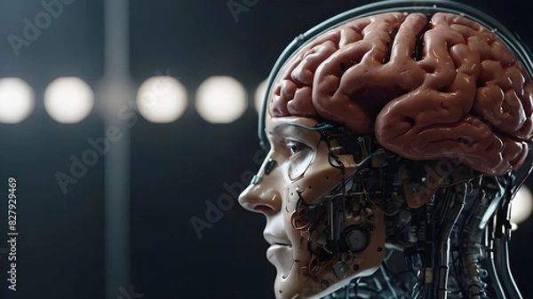 Fototapeta Divine Intelligence: Bridging Humanity and Technology