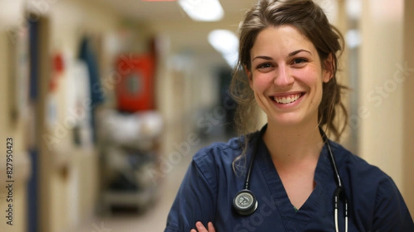 Fototapeta A Day in the Life of a Nurse Practitioner - Compassionate Care and Medical Expertise in Action