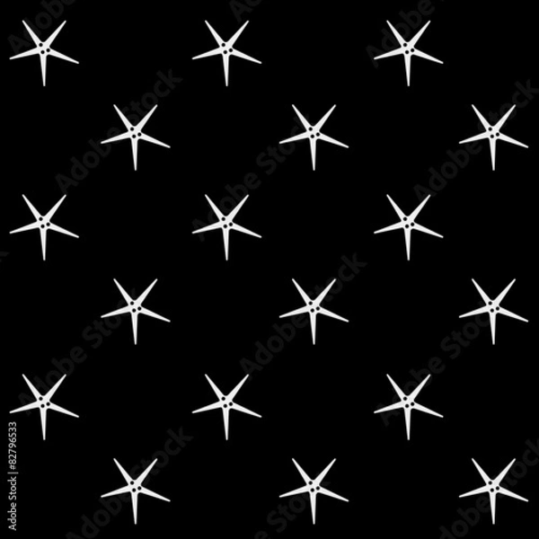 Fototapeta minimalistic vector holiday pattern, starfish