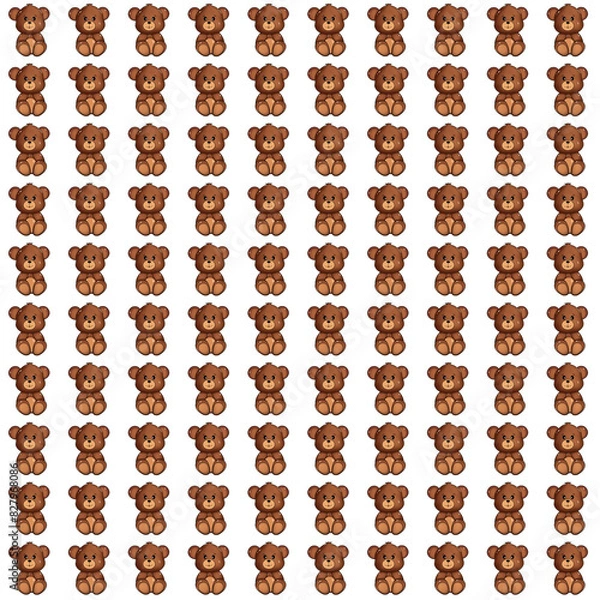 Obraz bear pattern tablecloth