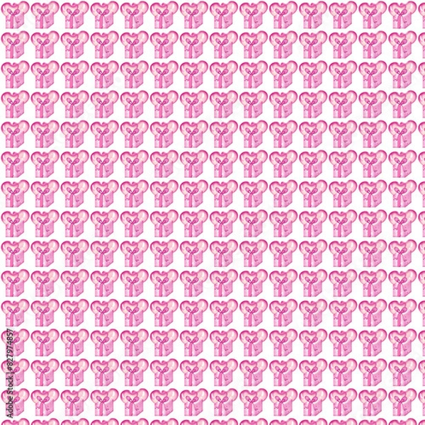 Obraz seamless pattern with pink hearts