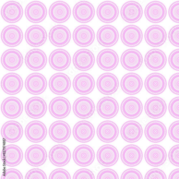 Obraz seamless pattern with pink circles