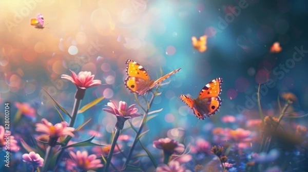 Fototapeta The concept of Fairy Day with copy space area for text