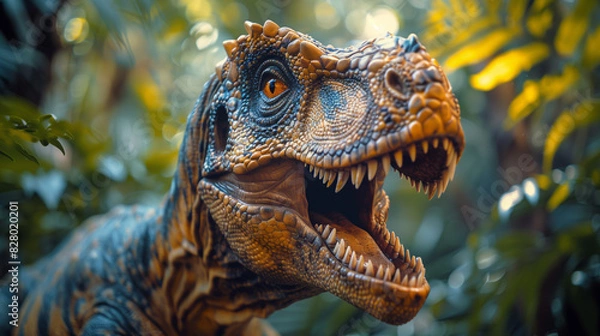 Fototapeta ジャングルの恐竜