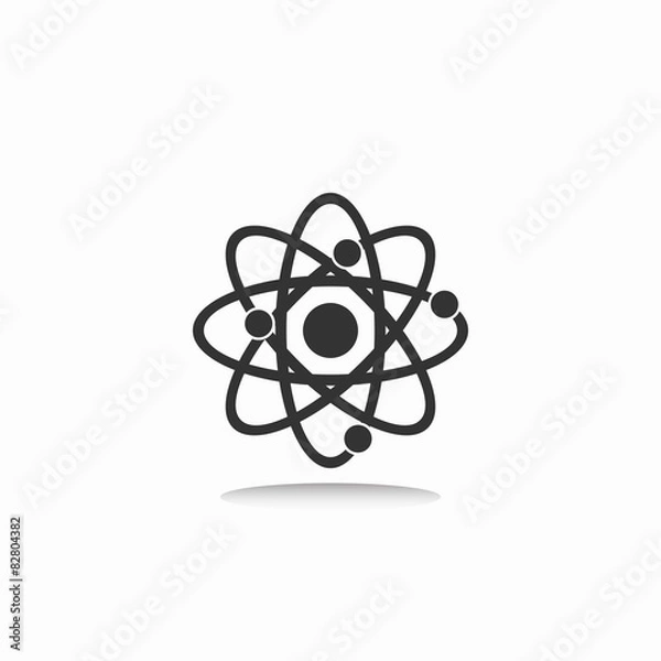 Fototapeta atom icon