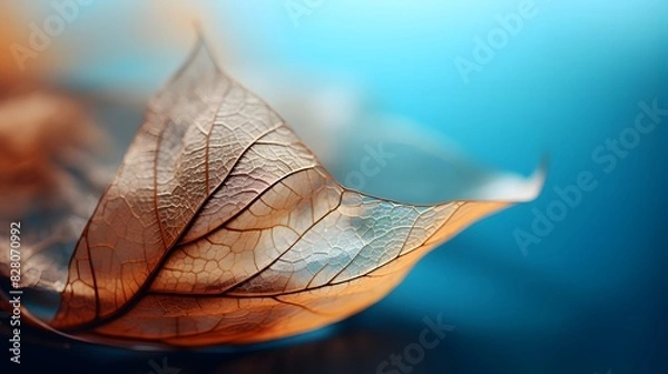 Obraz Perfect leaf veins. Generative AI