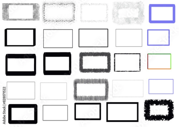 Fototapeta set of frames