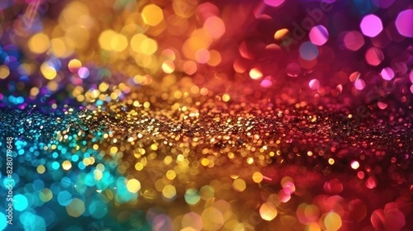 Obraz Glittering sequins shimmering in the light