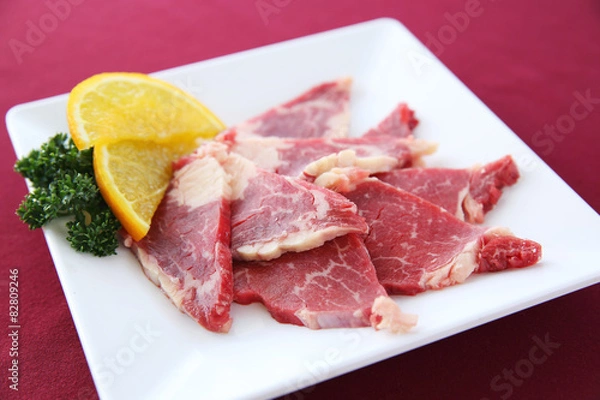Fototapeta Raw beef