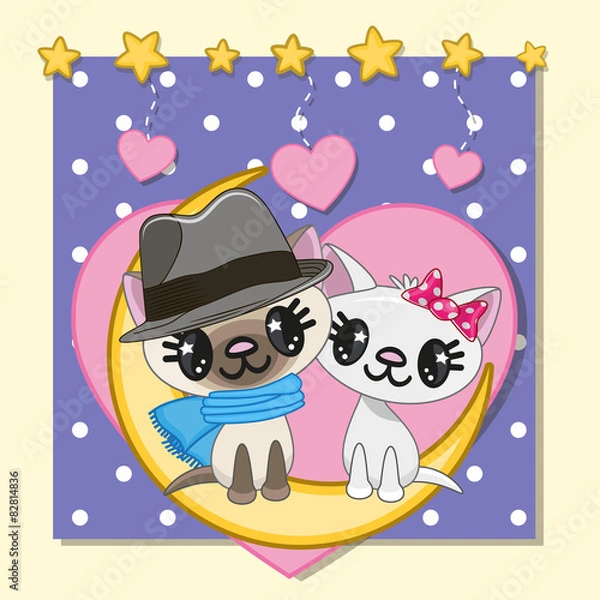 Fototapeta Lovers Cats