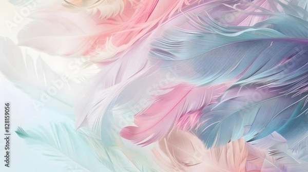 Fototapeta pastel feather abstract background texture