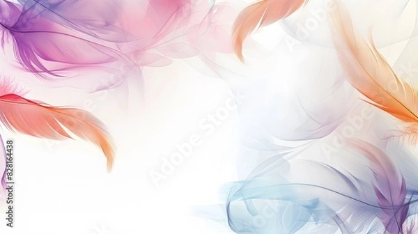 Fototapeta pastel feather abstract background texture