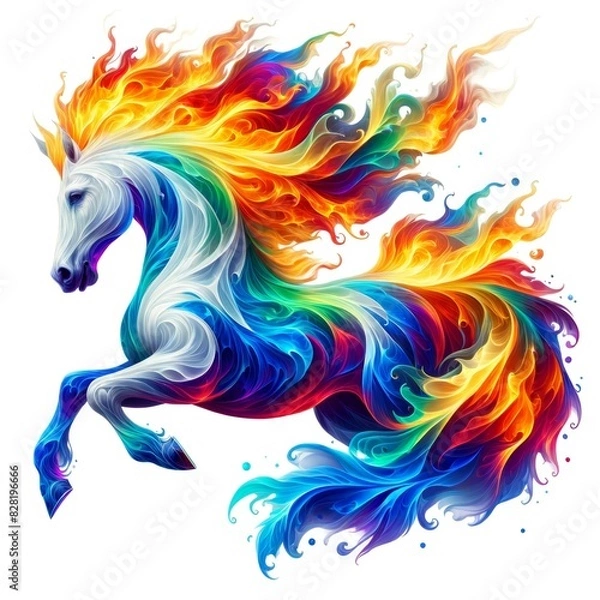 Fototapeta Golden Horses Running in Ethereal Light