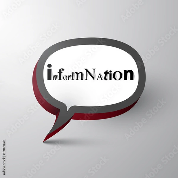 Fototapeta Speach bubble illustration