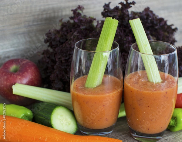 Obraz Blended vegetable and fruits