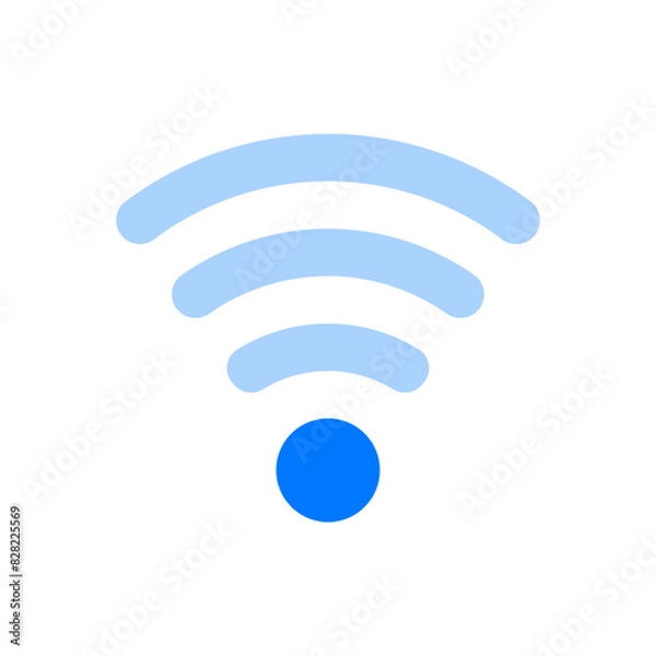 Fototapeta Wifi Blue Flat