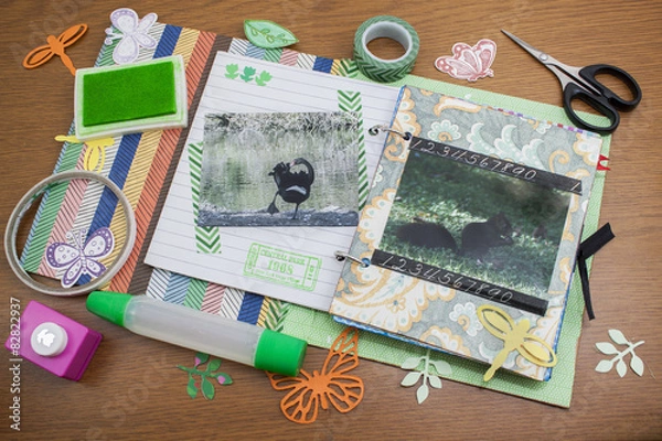 Fototapeta scrapbook