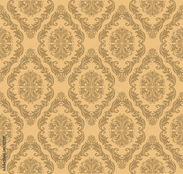 Obraz Seamless floral retro Wallpaper for design