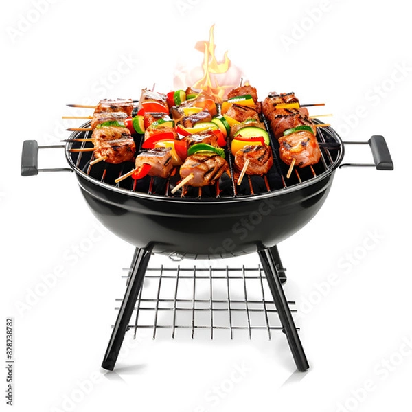 Obraz barbecue grill stand isolated transparent background