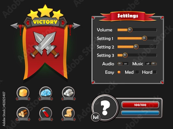 Obraz game interface