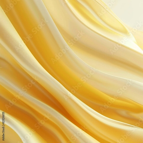 Fototapeta 3d rendered photos of yellow simple plain backgrounds made with generative AI