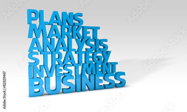 Fototapeta business word concept