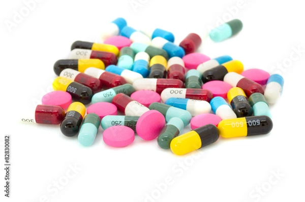 Obraz Tablets pills capsule medicines.